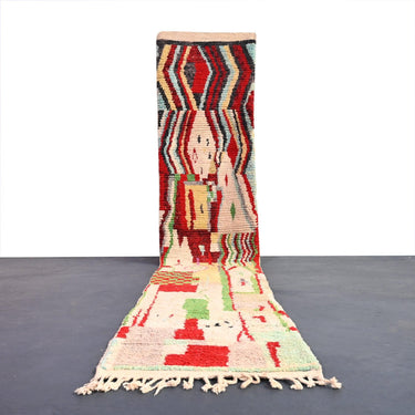Vintage Runner Moroccan Rug 2.8 x 14.4 feet / 86 x 440 cm - Ettilux Home